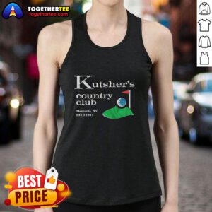 Vintage Good Kutsher's Country Club tank top from Monticello, New York, established 1907, showcasing classic design.