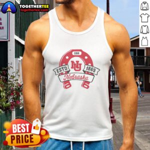 Good Nebraska Lucky Horseshoe Ash Tank Top featuring a stylish design perfect for fans of Nebraska and casual wear.