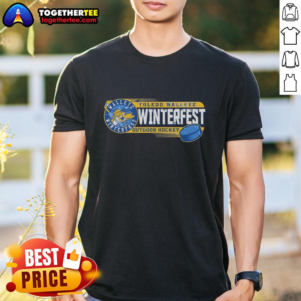Good Toledo Walleye Winterfest Outdoor Hockey Vintage T-Shirt featuring a retro design celebrating Toledo's hockey spirit.