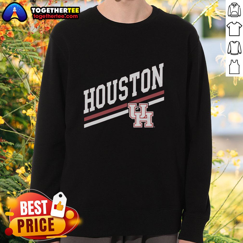 Official Houston Sideline Red Sweatshirt featuring team logo, perfect for fans and casual wear.