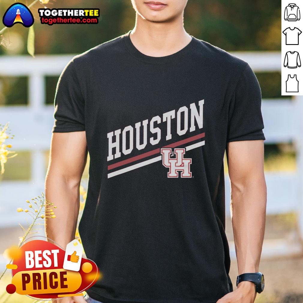 Official Houston Sideline Red T-Shirt featuring team logo, perfect for fans and game day attire.