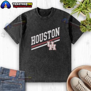 Official Houston Sideline Red Washed T-Shirt featuring team logo and stylish design for fans and casual wear.