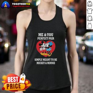 Official 'Me And You' Mickey and Minnie tank top featuring a perfect fair design, simply meant to be, ideal for Disney fans.