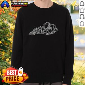 Alt Text: Official Kentucky Firefighter Outline Sweatshirt featuring a bold firefighter design, perfect for fire service supporters.