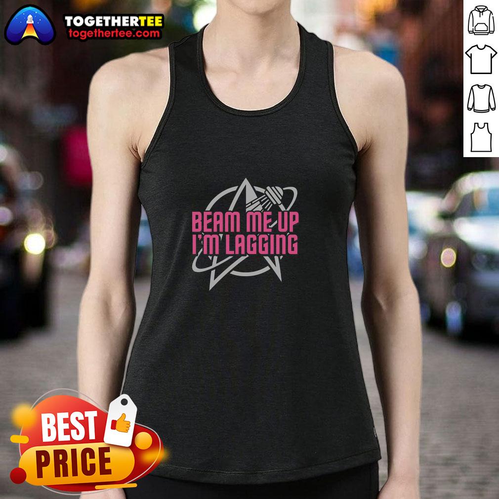Original Lagging Beam Me Up Tank Top featuring a stylish design perfect for casual wear and summer outfits.