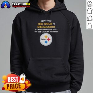 Pretty hoodie featuring designs of Mike Tomlin and Mike McCarthy, perfect for fans of both NFL coaches.