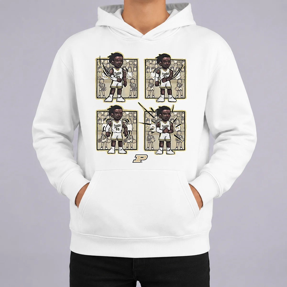 Awesome Basketball Purdue The Lance Dance Lance Jones Hoodie Awesome Basketball Purdue The Lance Dance Lance Jones Hoodie in black with front pocket and drawstring hood