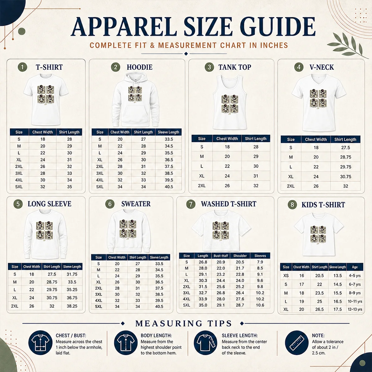 Awesome Basketball Purdue The Lance Dance Lance Jones Size Chart Size chart for Awesome Basketball Purdue The Lance Dance Lance Jones with measurements in inches and cm