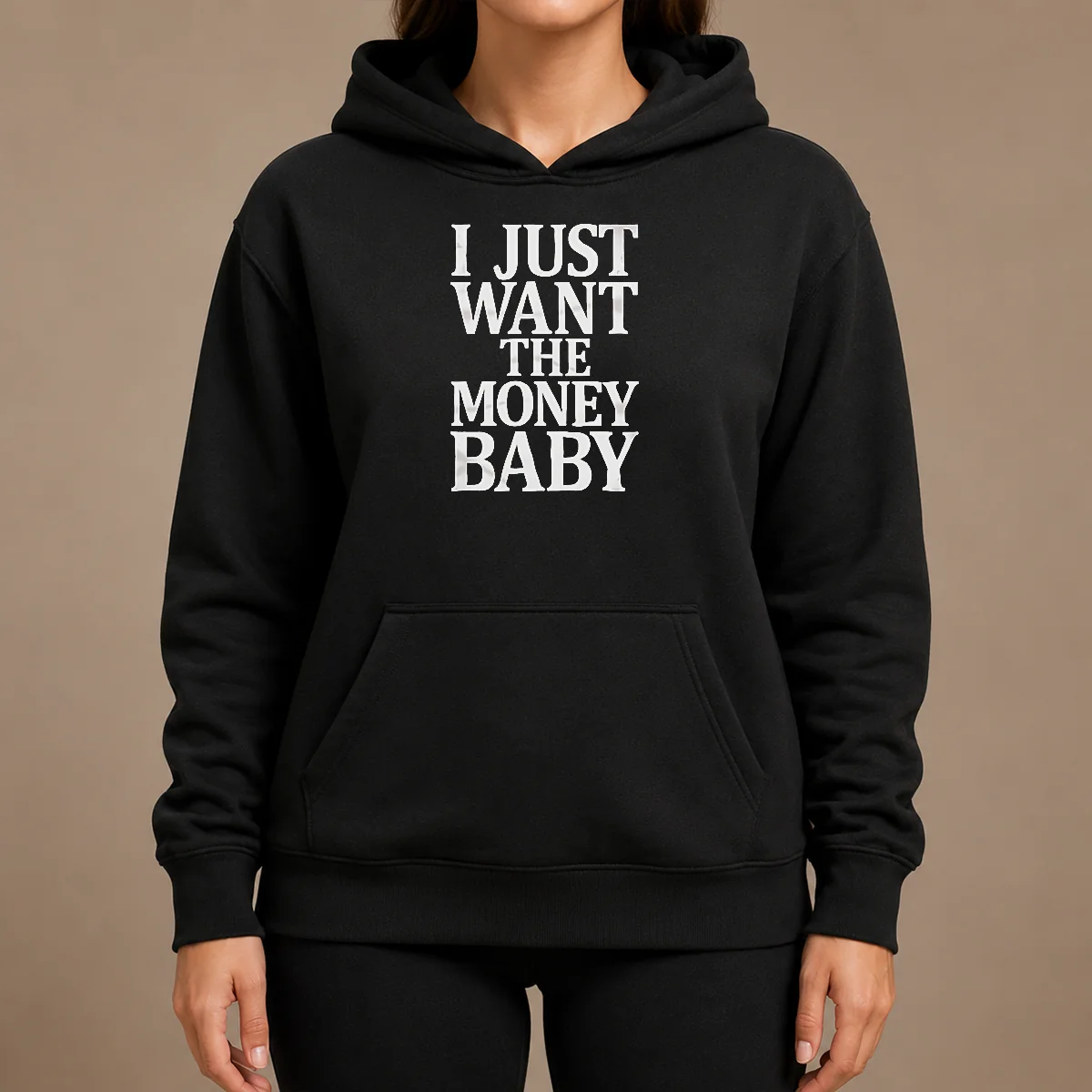 Awesome I Just Want The Money Baby Hoodie Awesome I Just Want The Money Baby Hoodie