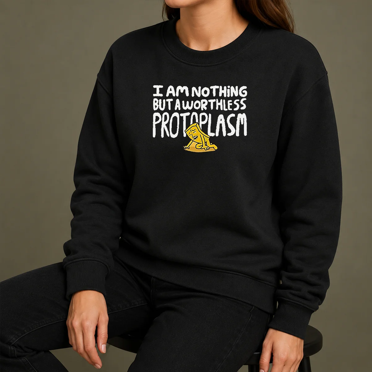 Awesome Negative Man Mother 3 I Am Nothing But A Worthless Protoplasm Sweater Awesome Negative Man Mother 3 I Am Nothing But A Worthless Protoplasm Sweater
