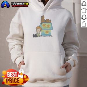 Funny Hot Shaggy Rogers Scooby Doo Peanuts Crossover Mystery Machine Doghouse Hoodie
