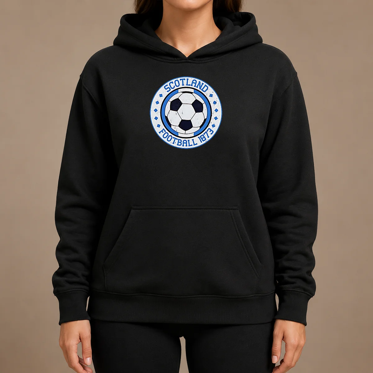 Funny Scotland Football 1873 Vintage Soccer Hoodie Funny Scotland Football 1873 Vintage Soccer Hoodie in dark grey, featuring retro football graphic and comfortable fit