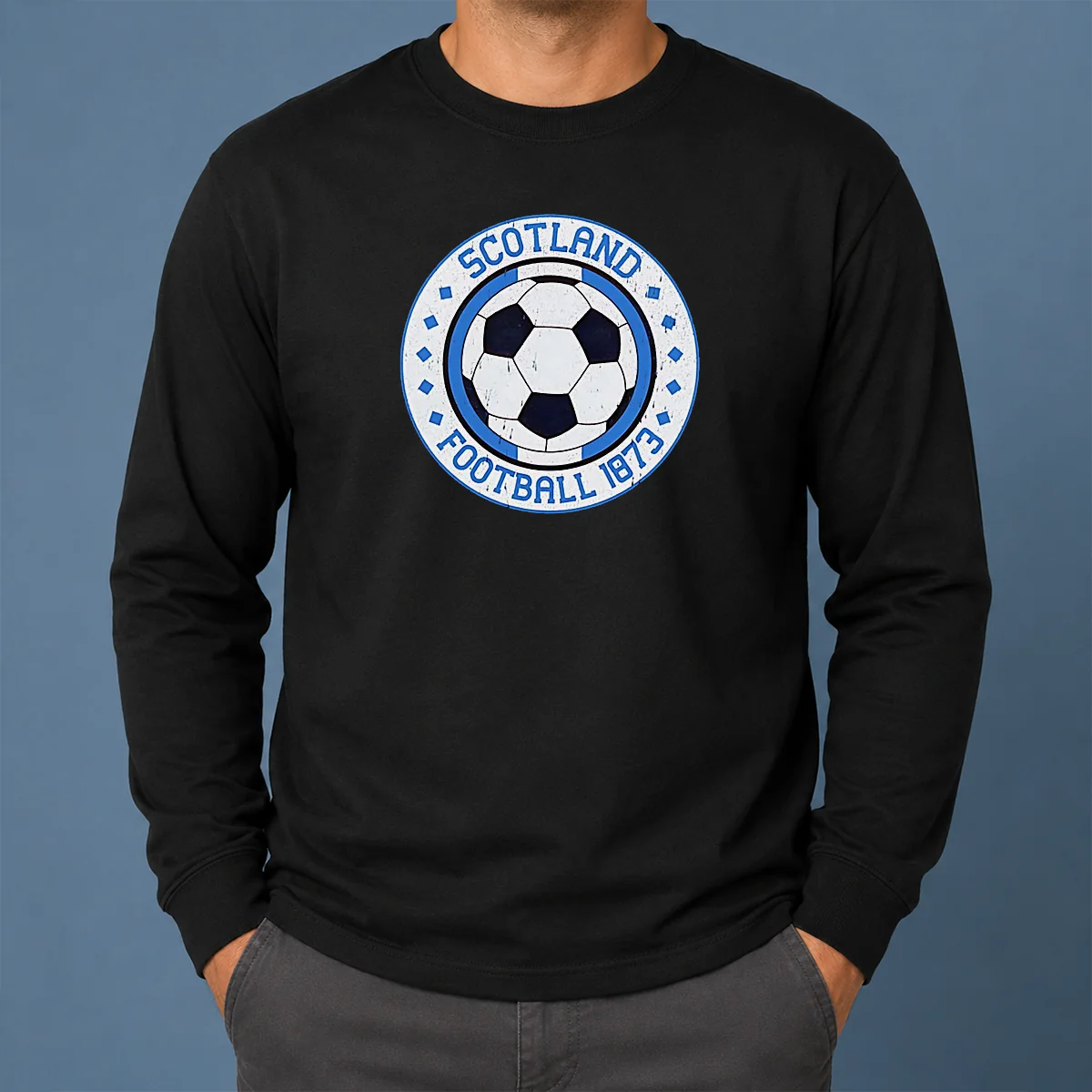 Funny Scotland Football 1873 Vintage Soccer Long Sleeve Shirt Funny Scotland Football 1873 Vintage Soccer Long Sleeve Shirt