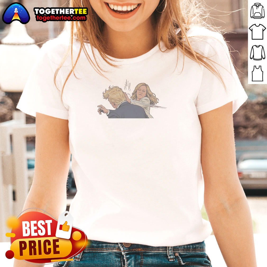 Hot Kamala Harris Slap Trump Meme Ladies Shirt Hot Kamala Harris Slap Trump Meme Ladies Shirt