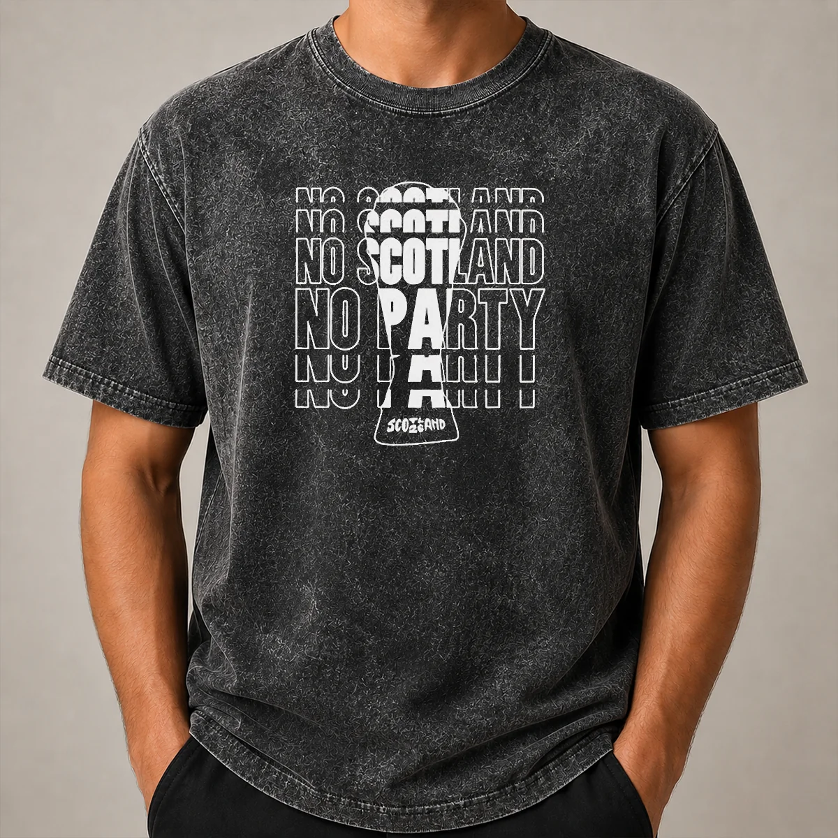 Hot No Scotland No Party Scotland Washed T Shirt Hot No Scotland No Party Scotland Washed T-Shirt