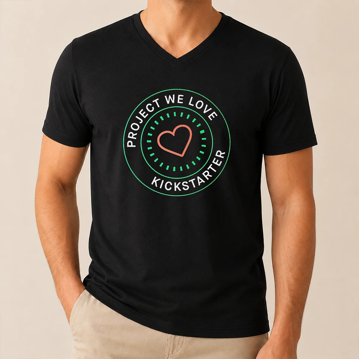 Hot Project We Love Kickstarter V-Neck Shirt Hot Project We Love Kickstarter V-Neck Shirt