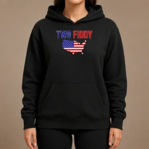 Hot United States Map Two Fiddy Hoodie