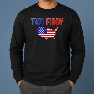 Hot United States Map Two Fiddy Long Sleeve Shirt