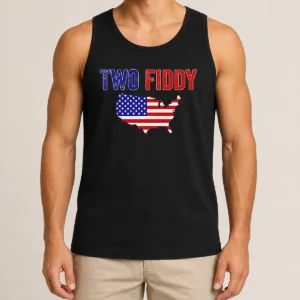 Hot United States Map Two Fiddy Tank Top