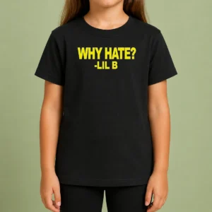 Nice Basedworld Lil B Why Hate Based God Rap Kids T-Shirt