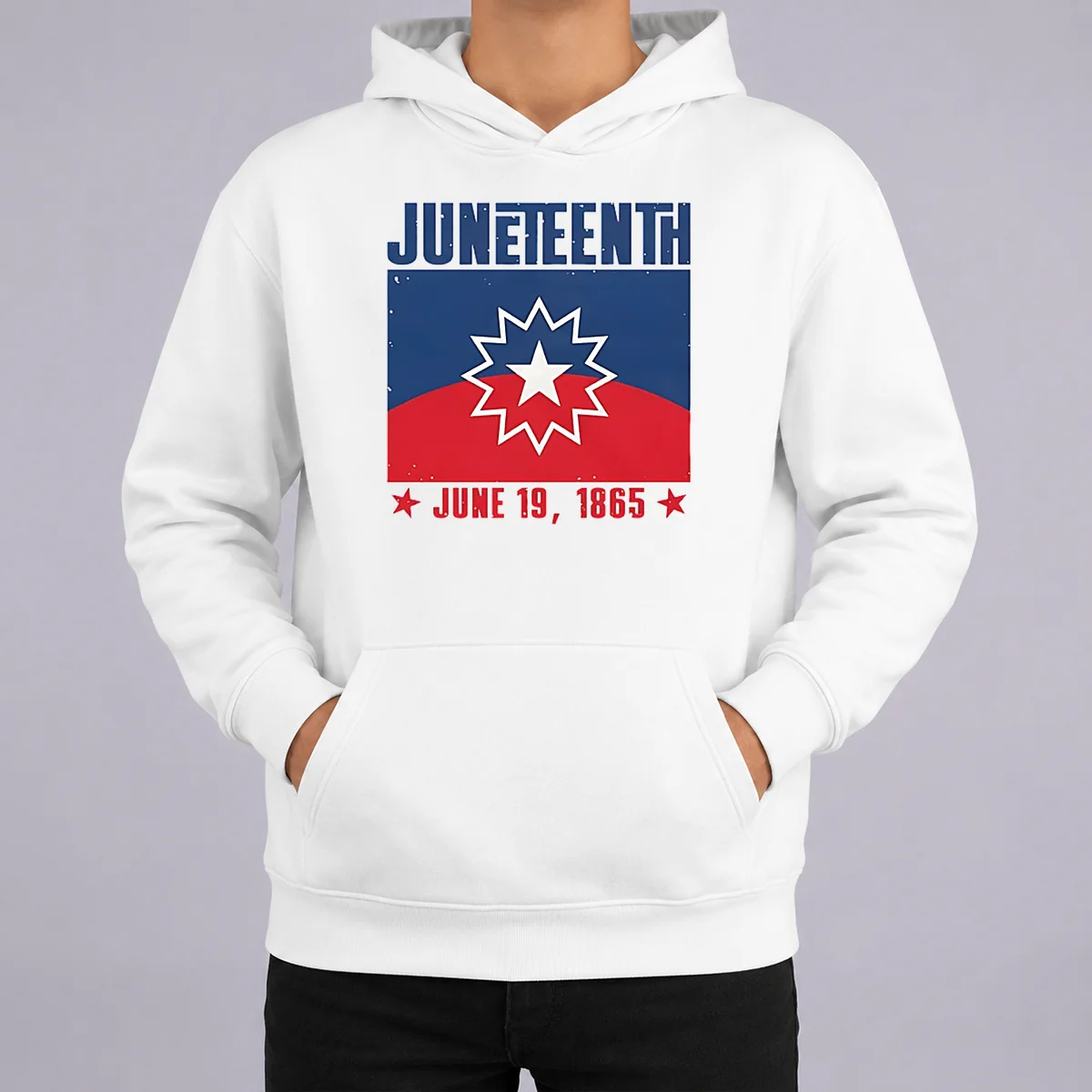 Nice Juneteenth Red White Blue Freedom Flag 1865 Emancipation Day Hoodie Nice Juneteenth Red White Blue Freedom Flag 1865 Emancipation Day Hoodie