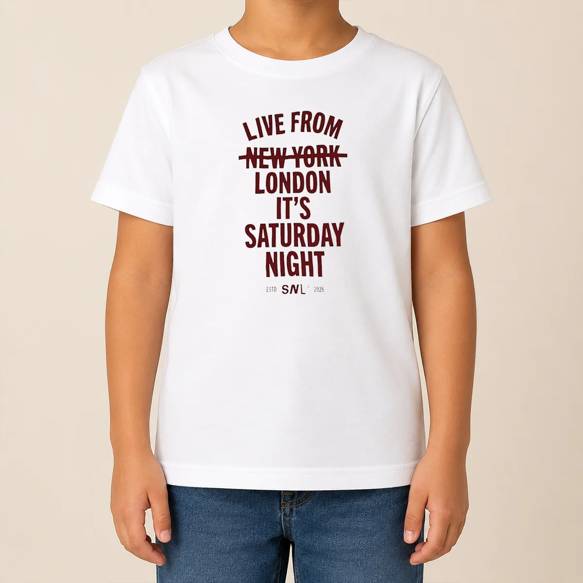 Nice Live From London It'S Saturday Night Live UK In 2026 Kids T Shirt Nice Live From London It'S Saturday Night Live UK In 2026 Kids T-Shirt
