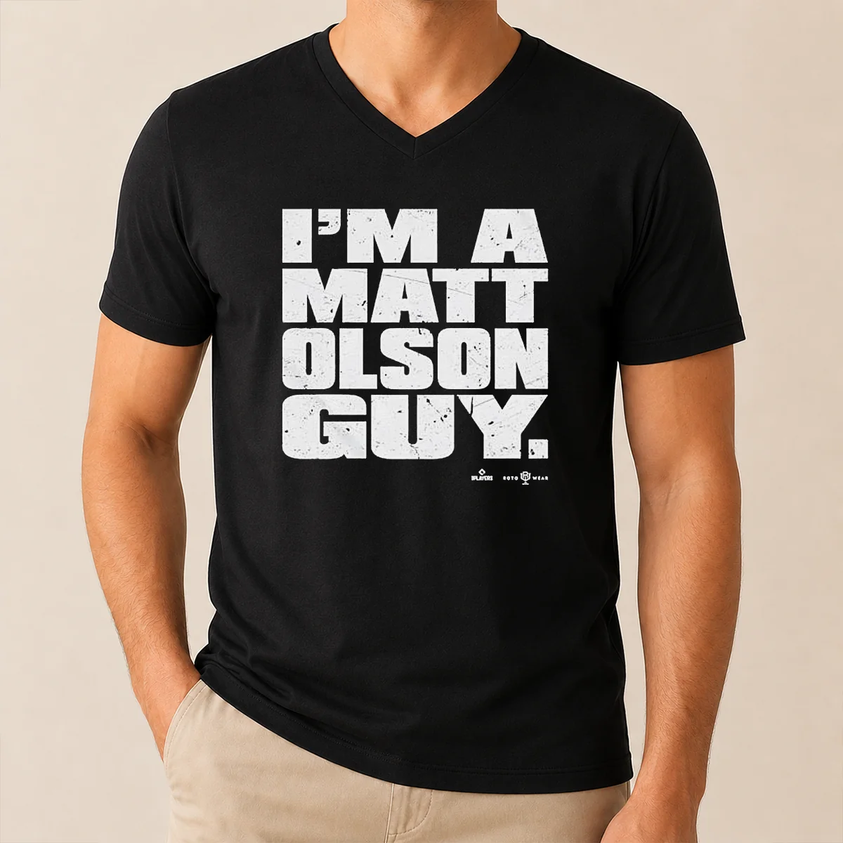 Nice Matt Olson Atlanta Braves Im V-Neck Shirt Nice Matt Olson Atlanta Braves Im V-Neck Shirt