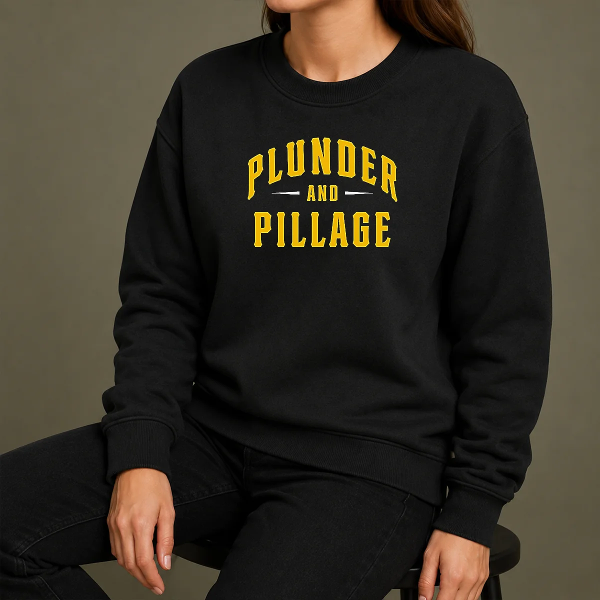 Official Plunder And Pillage Pittsburg PA Logo Sweater Official Plunder And Pillage Pittsburg PA Logo Sweater