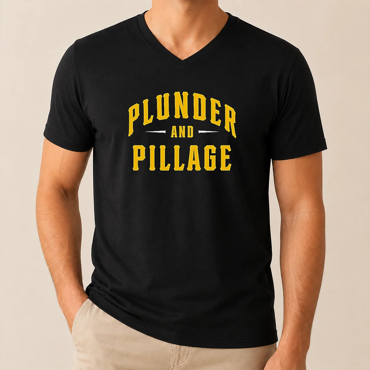 Official Plunder And Pillage Pittsburg PA V-Neck Shirt Official Plunder And Pillage Pittsburg PA V-Neck Shirt