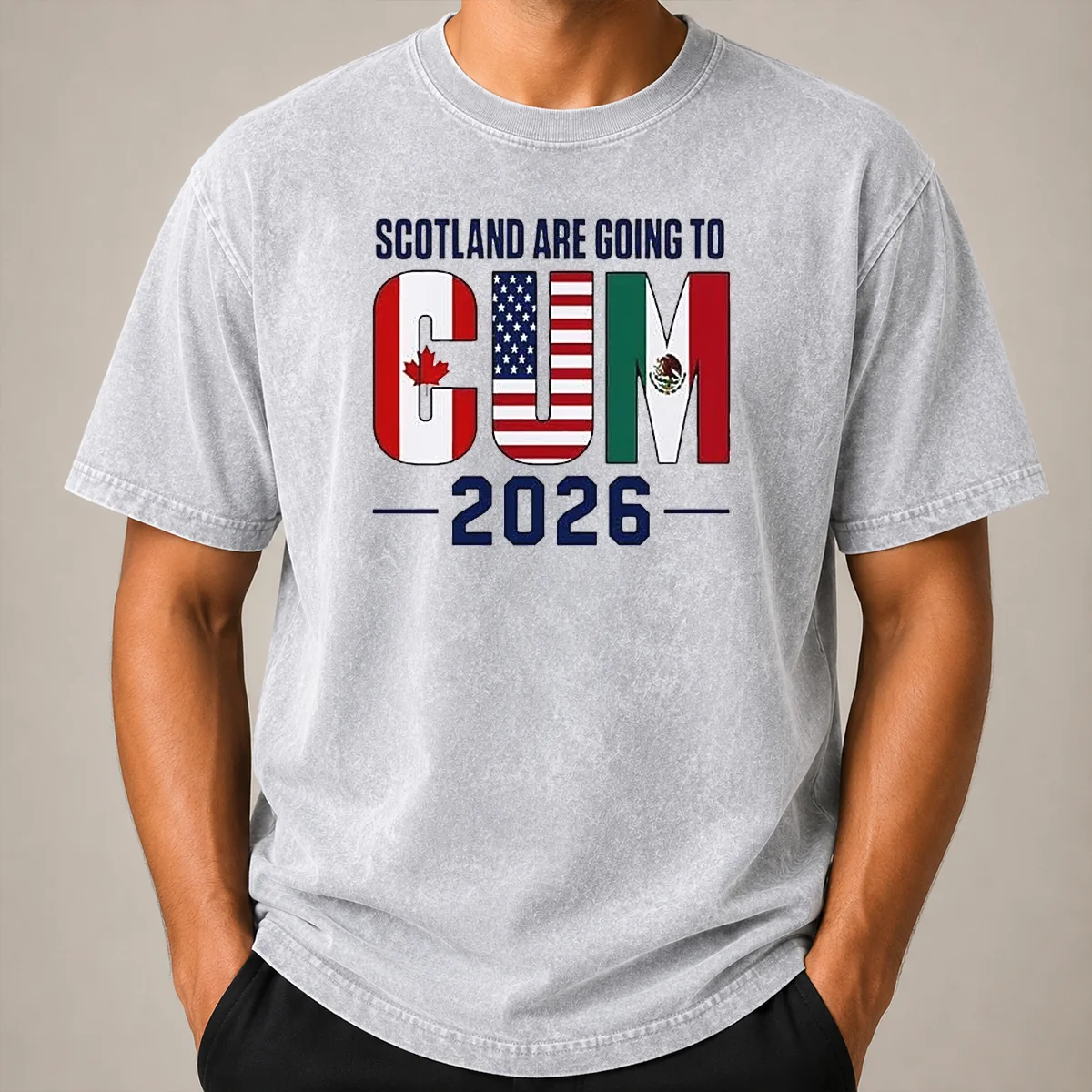 Official Scotland Are Going To Cum 2026 Soccer Washed T Shirt Official Scotland Are Going To Cum 2026 Soccer Washed T-Shirt