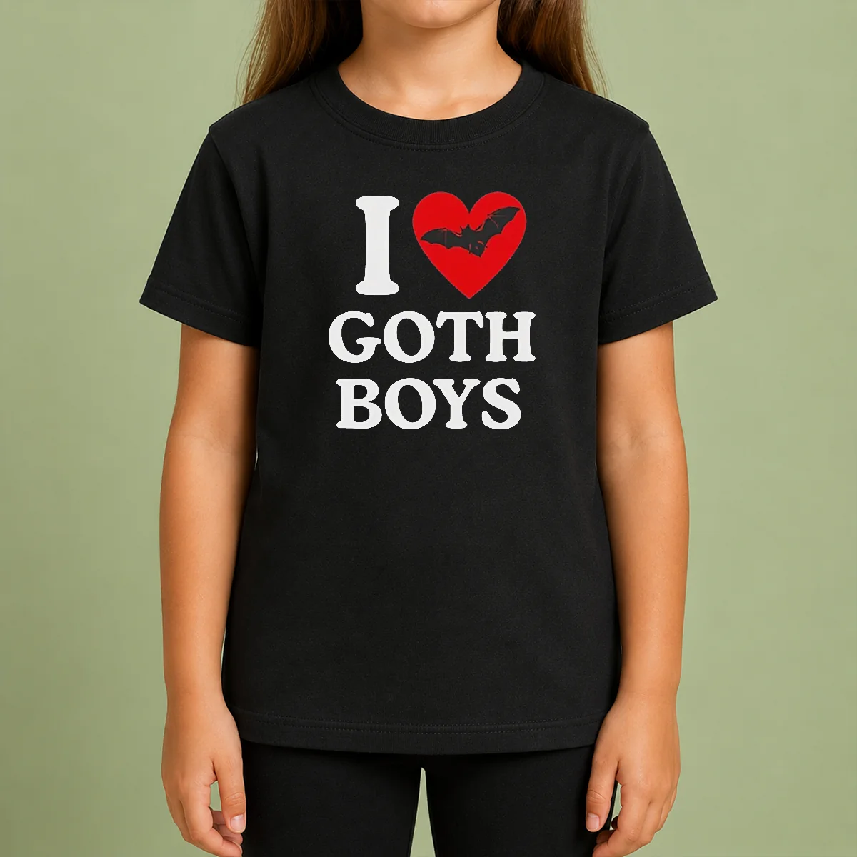 Original I Love Goth Boys Kids T Shirt Original I Love Goth Boys Kids T-Shirt