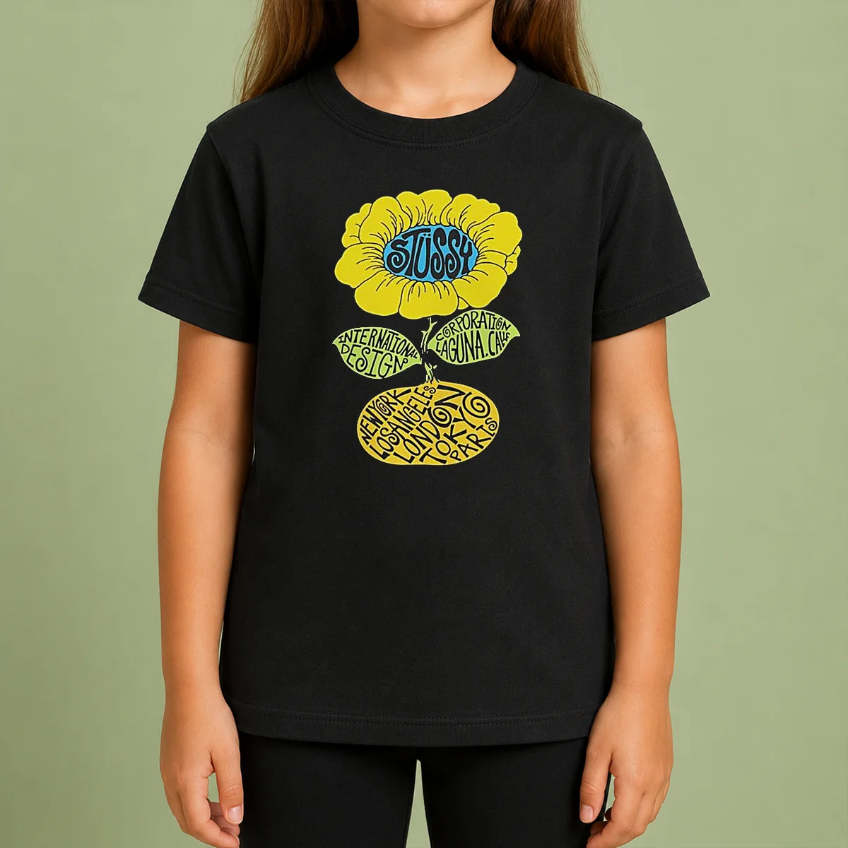 Original Love Island UK Tommy Murphy Stussy Sunflower Kids T Shirt Original Love Island UK Tommy Murphy Stussy Sunflower Kids T-Shirt
