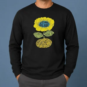 Original Love Island UK Tommy Murphy Stussy Sunflower Long Sleeve Shirt