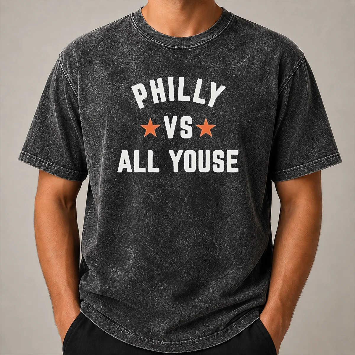 Original Philly VS All Youse Fan Washed T Shirt Original Philly VS All Youse Fan Washed T-Shirt