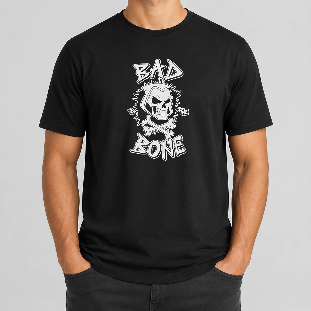 Premium Bad To The Bone Skull Shirt Premium Bad To The Bone Skull Shirt