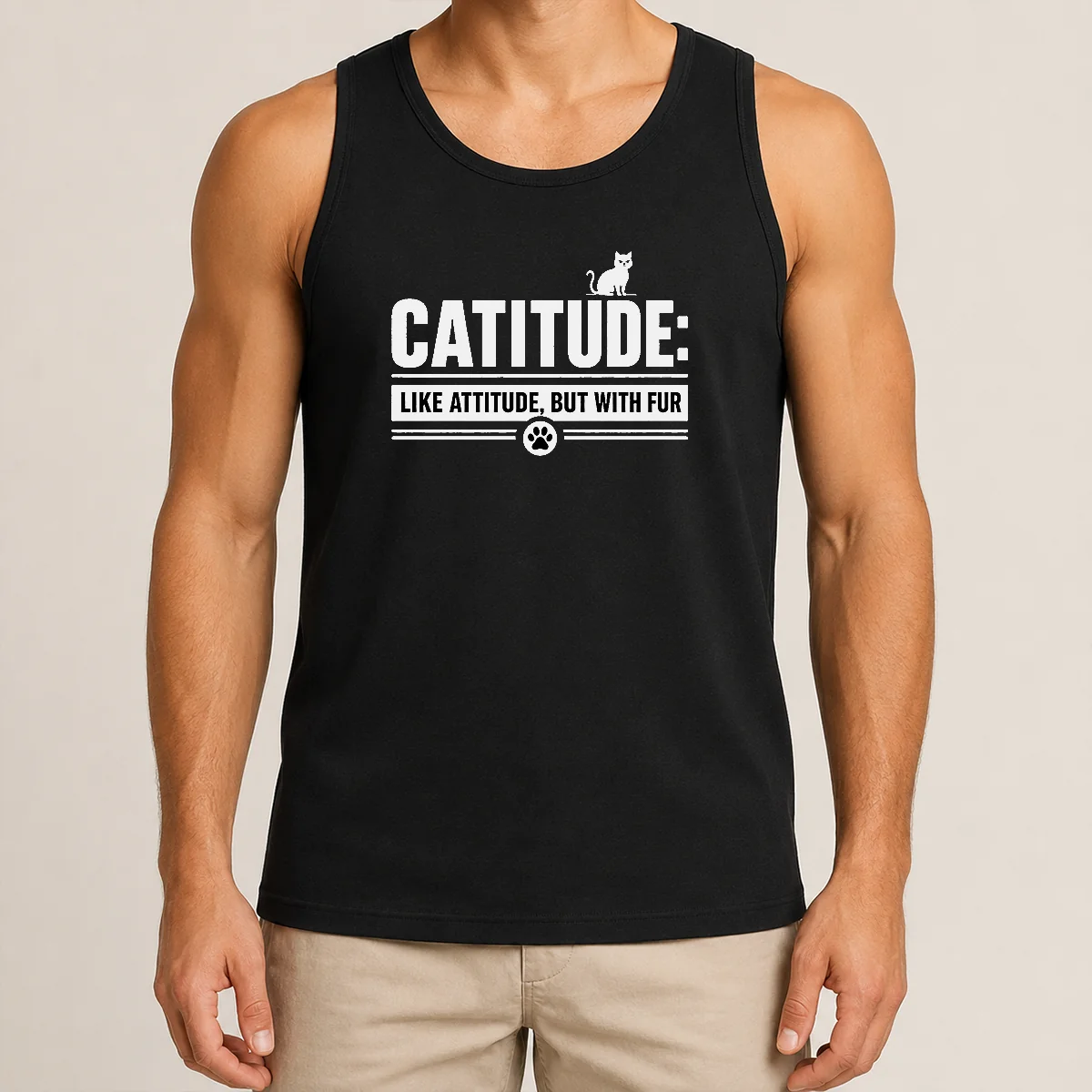 Premium Catitude Like Attitude But With Furr Tank Top Premium Catitude Like Attitude But With Furr Tank Top