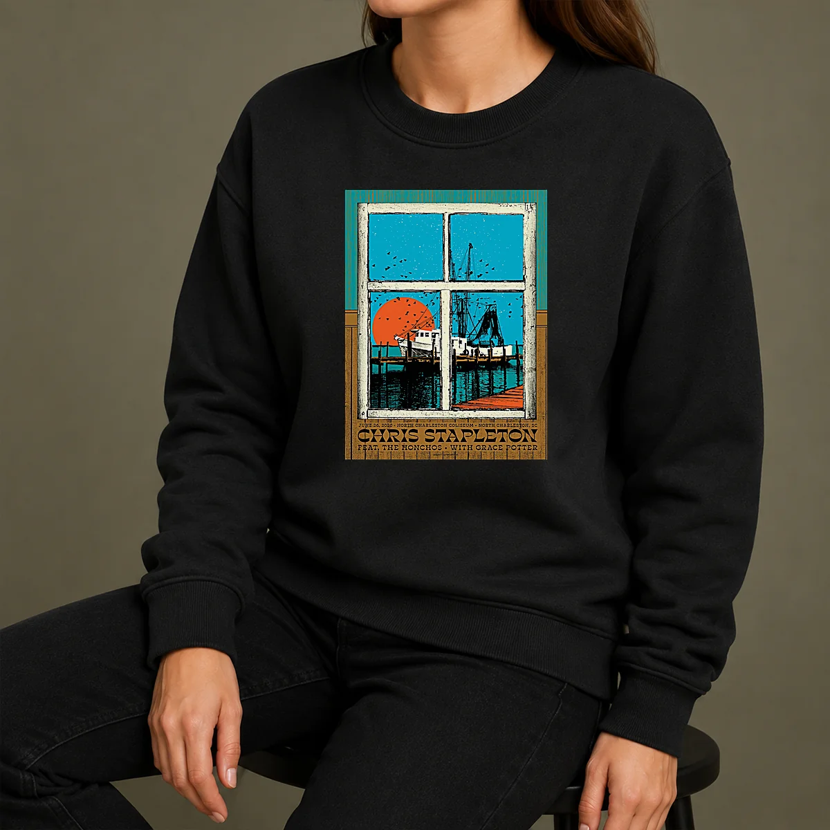 Premium Chris Stapleton At North Charleston Coliseum On June 26 2026 Poster Sweater Premium Chris Stapleton At North Charleston Coliseum On June 26 2026 Poster Sweater