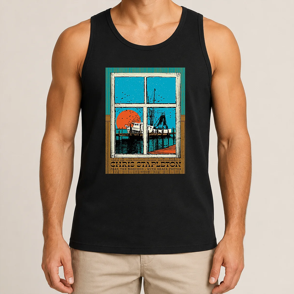 Premium Chris Stapleton At North Charleston Coliseum On June 26 2026 Poster Tank Top Premium Chris Stapleton At North Charleston Coliseum On June 26 2026 Poster Tank Top