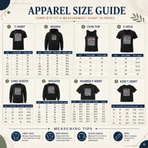 Size chart for Premium Fck Cancer Fck It With A Barbed Wire Dildo Dipped In Hot Sauce showing measurements in inches and cm