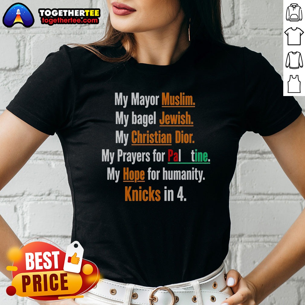 Premium My Mayor Muslim My Bagel Ladies Shirt Premium My Mayor Muslim My Bagel Ladies Shirt