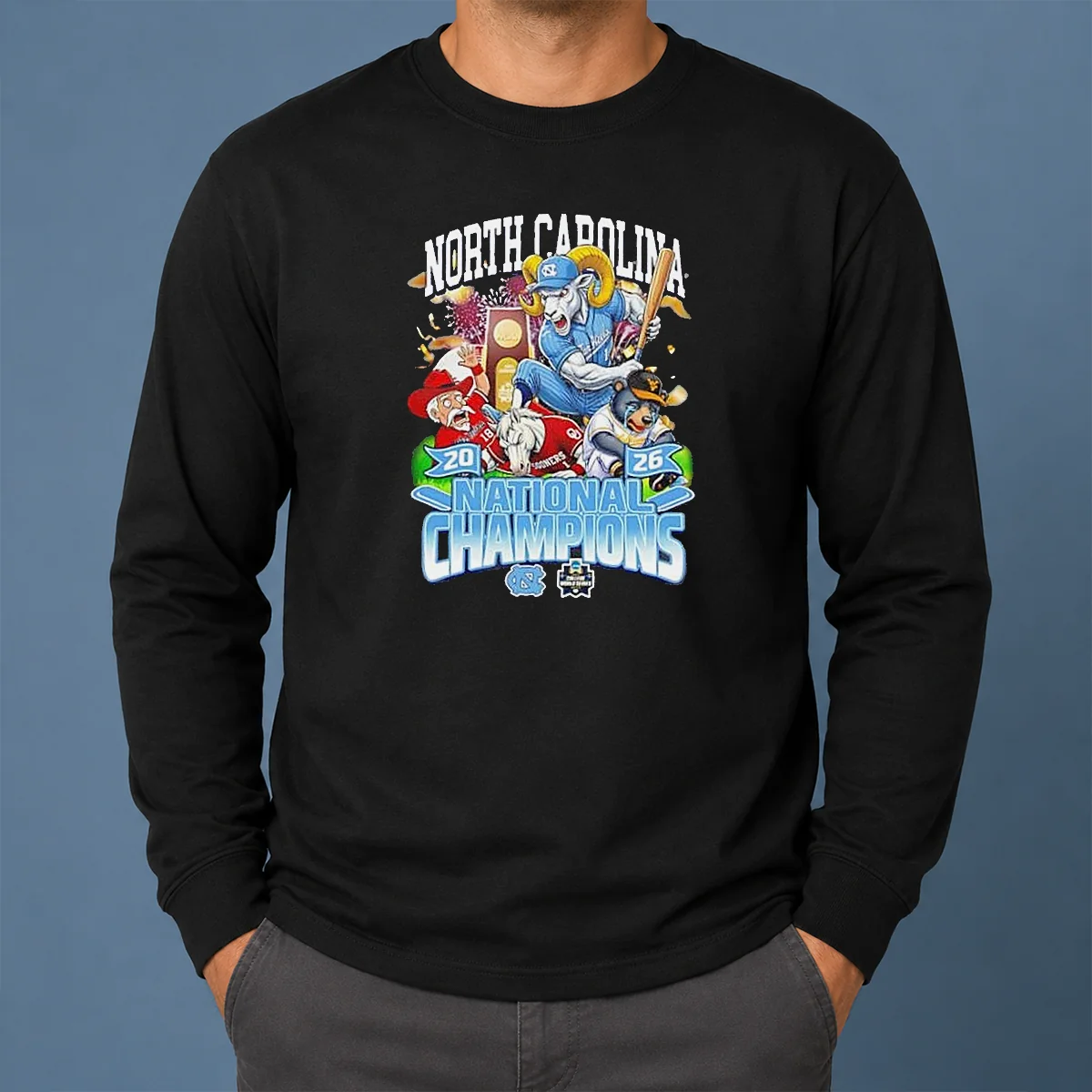 Premium North Carolina 20 26 National Champions Tar Heels Baseball Long Sleeve Shirt Premium North Carolina 20 26 National Champions Tar Heels Baseball Long Sleeve Shirt
