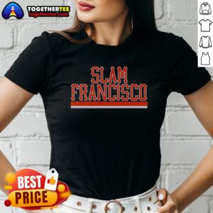 Premium San Francisco Giants MLB Slam Francisco Team Logo Ladies shirt featuring team emblem on a comfortable women's crew neck tee