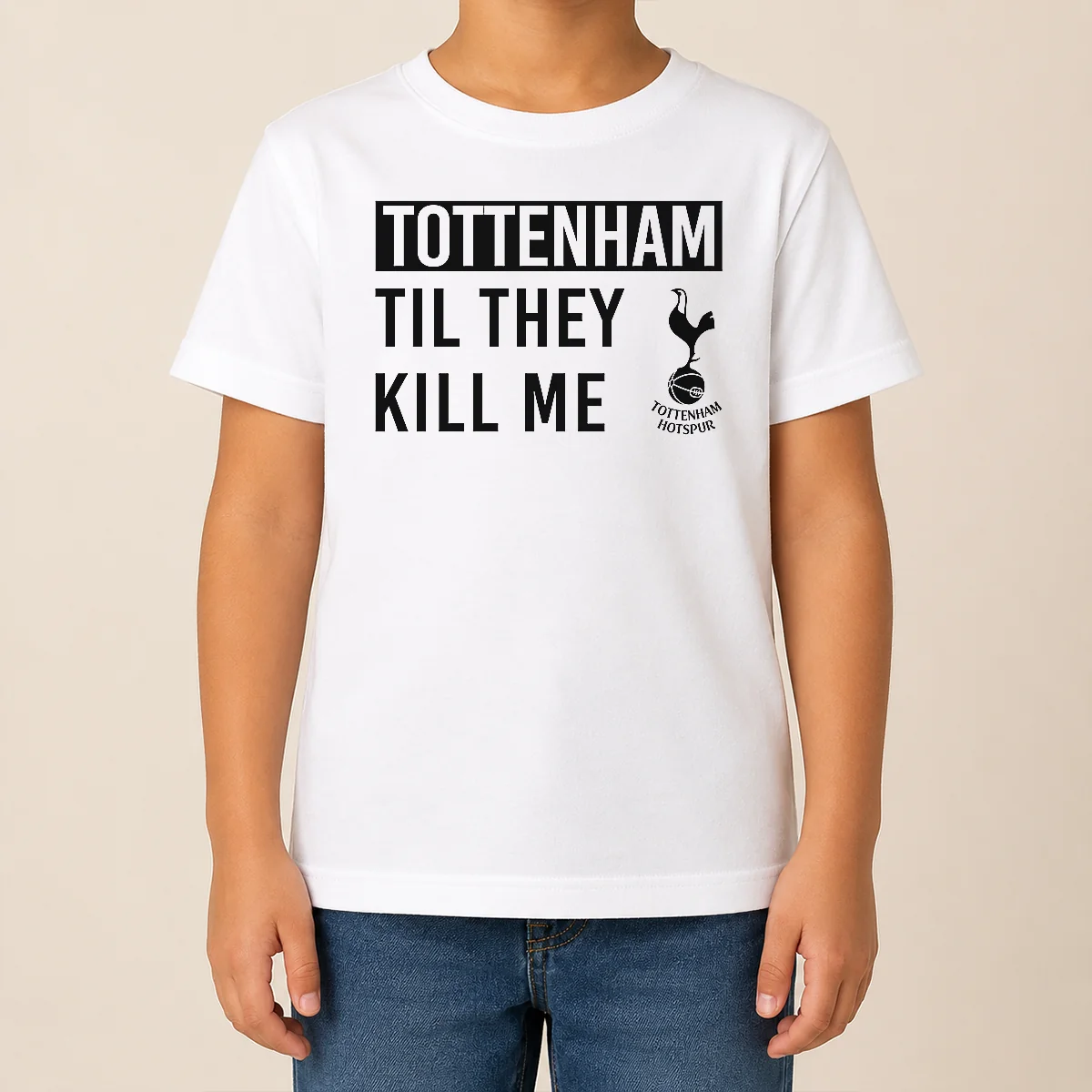 Premium Tottenham Til They Kill Me Kids T Shirt Premium Tottenham Til They Kill Me Kids T-Shirt