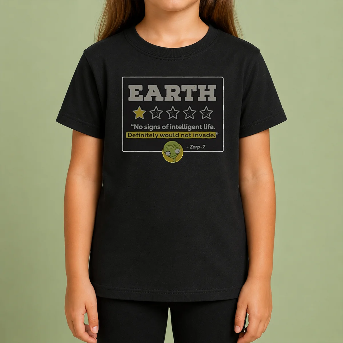 Premium Zorp 7 Earth No Signs Of Intelligent Life Definitely Would Not Invade Alien Kids T Shirt Premium Zorp 7 Earth No Signs Of Intelligent Life Definitely Would Not Invade Alien Kids T-Shirt