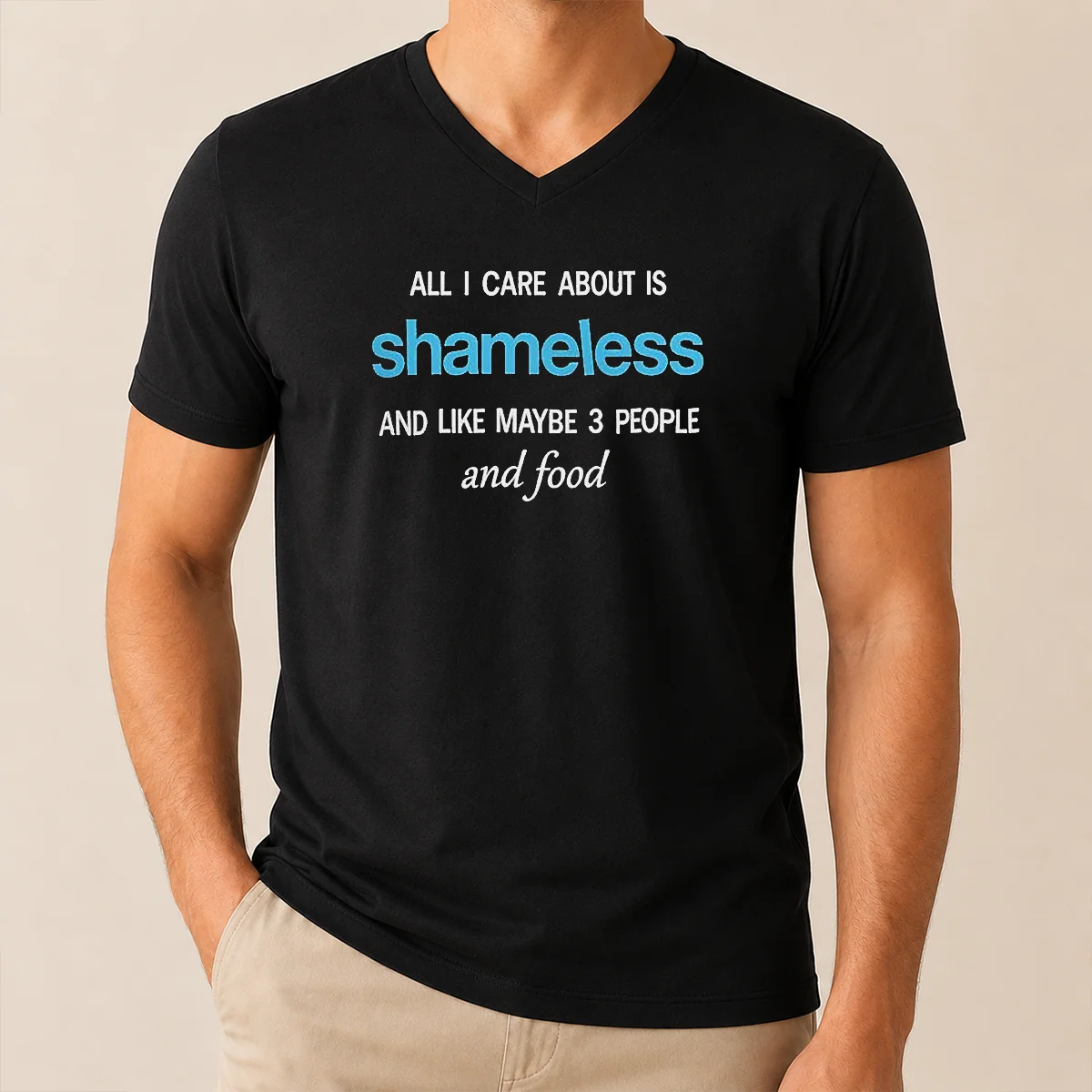 Pretty All I Care About Is V-Neck Shirt Pretty All I Care About Is V-Neck Shirt