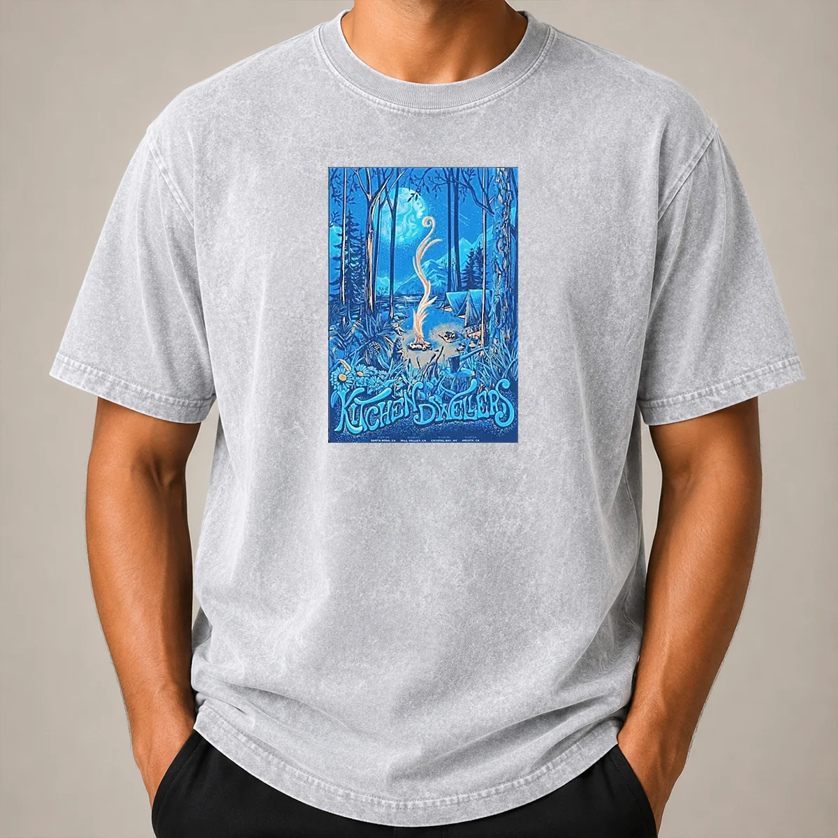 Pretty Kitchen Dwellers June 2026 Tour Washed T Shirt Pretty Kitchen Dwellers June 2026 Tour Washed T-Shirt