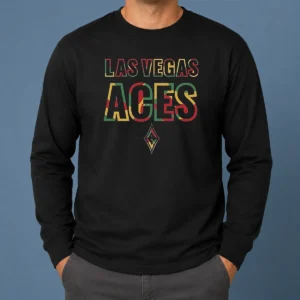 Pretty Las Vegas Aces Juneteenth Logo Long Sleeve Shirt