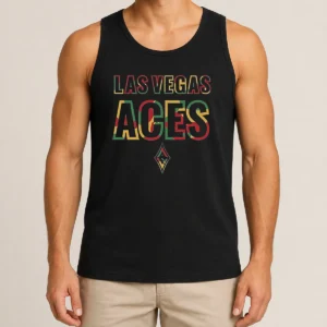 Pretty Las Vegas Aces Juneteenth Logo Tank Top