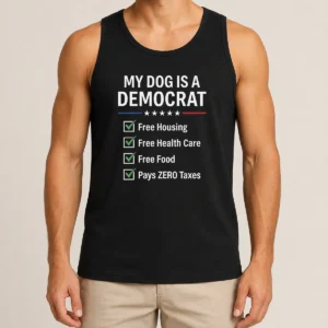 Pretty My Dog Is A Democrat Tank Top