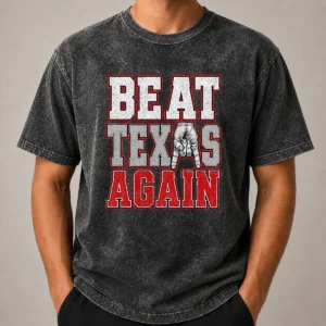 Pretty Oklahoma Sooners Beat Texas Again College Football Washed T Shirt in soft fabric with vintage look